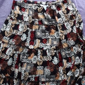 Ankle Length Peasant Style Skirt